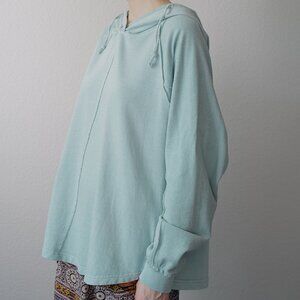 NWT Easel Casual Relaxed Fit Hoodie in Frosted Mint Oversized Sz S
